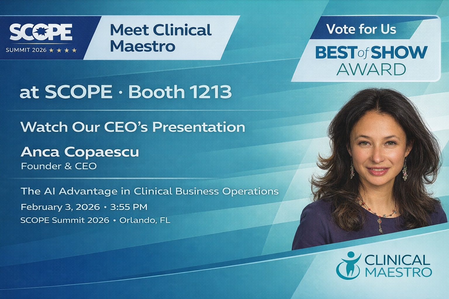 Clinical Maestro at SCOPE Summit 2026: Advancing AI in Clinical Outsourcing